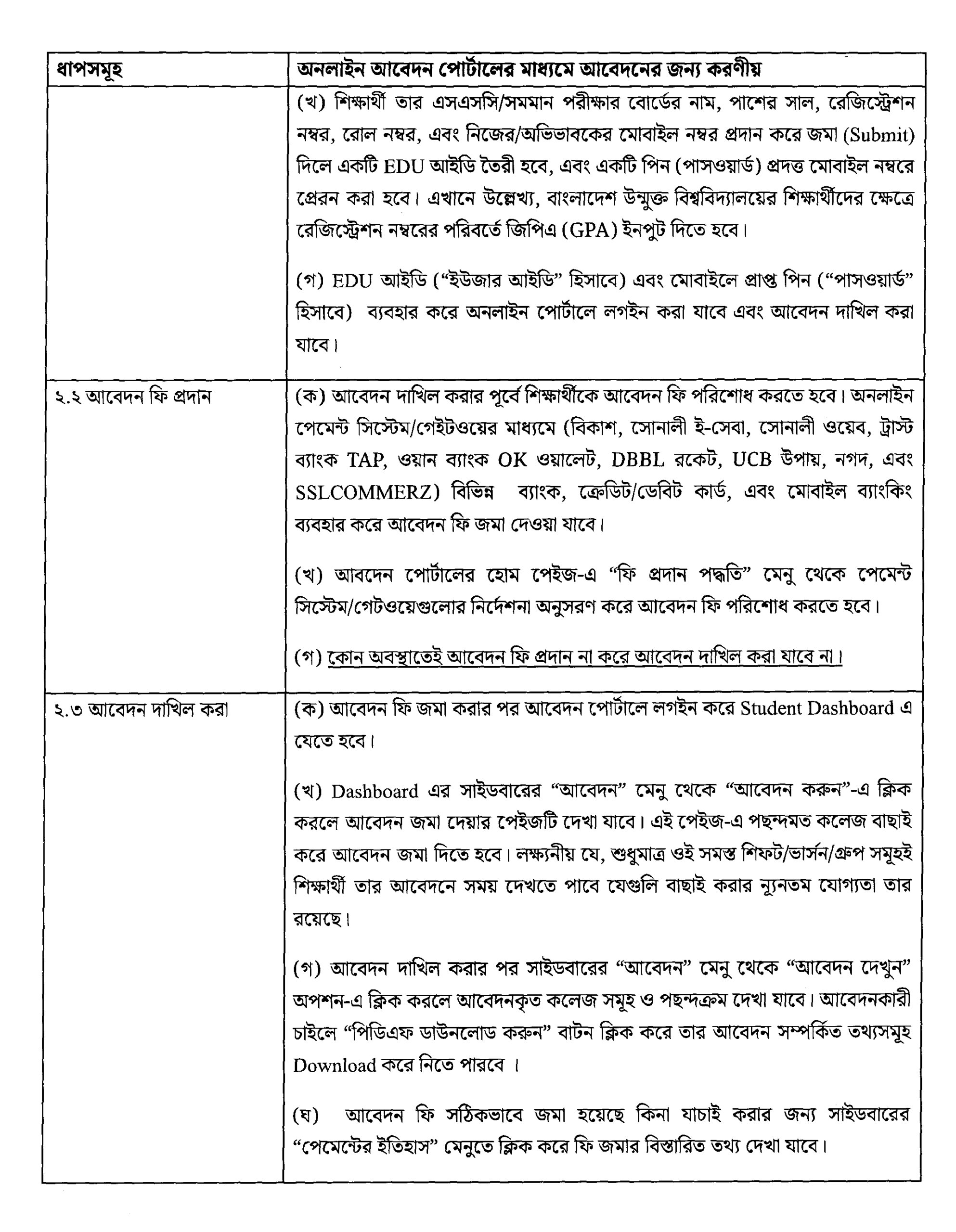 Xi Class Admission Nirdeshika 2025-2026 Page 04